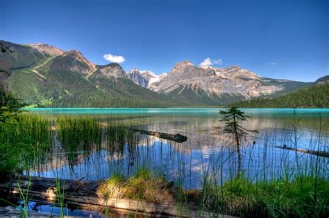745308 Emerald Yoho Lake Canada Parks Mountains Scenery Rare