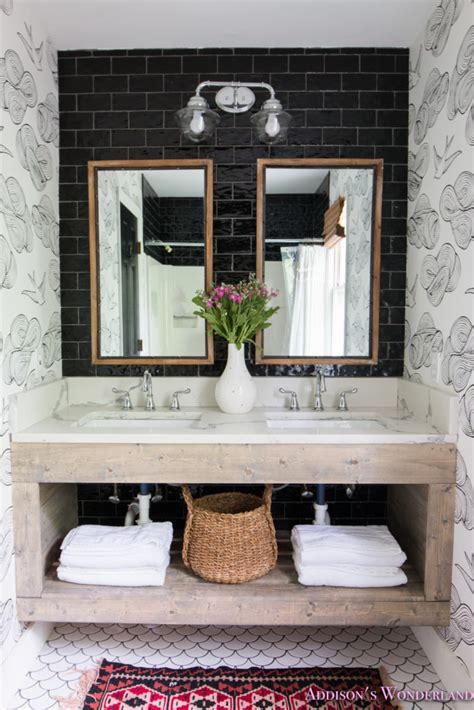 The advantage of seamless textures in the. Revealing the Transformation of Our Black & White Cabin ...