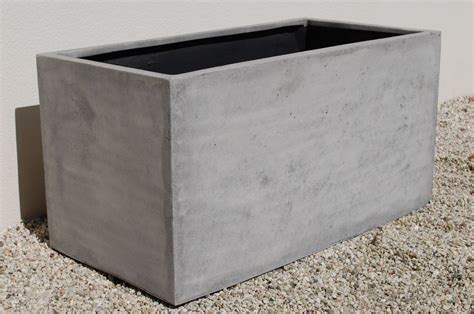 pflanzkübel pflanztrog fiberglas maxi beton design grau blumenkübel pflanzkübel vivanno