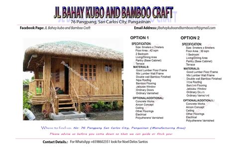 Bahay Jl Bahay Kubo And Nipa Hut Construction Services