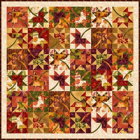 A Quilt With Many Different Colors And Designs On The Front Along With