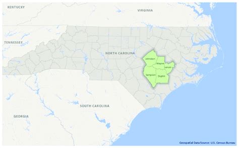 Coastal Plains Region Of North Carolina Geospatial Data Source Us