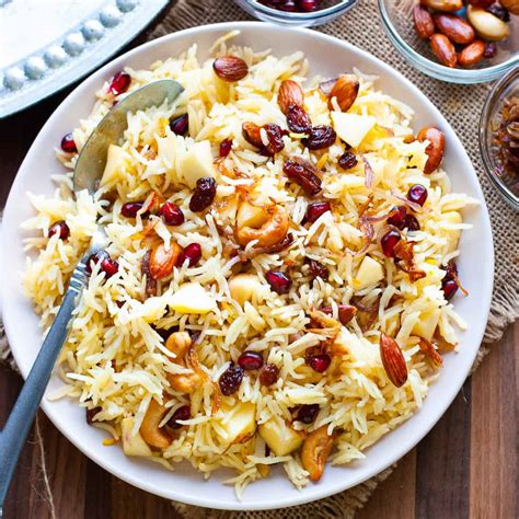 Kashmiri Pulao With Fruits And Nuts Indian Ambrosia
