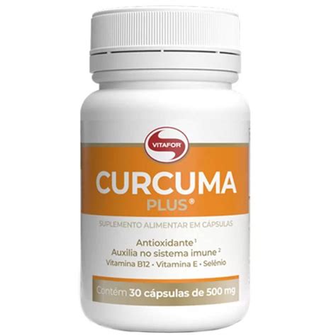 Curcuma Plus 500mg 30 Caps Vitafor Meu Mundo Fit