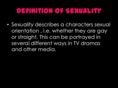 The Representation Of Sexuality