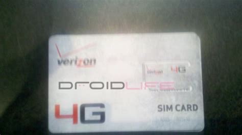 So, let's have a look at them. Verizon 4G SIM card showing up, launch in December 2010