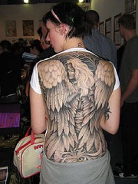 Angel Black Tattoo For Full Back Tattoos Book 65000 Tattoos Designs