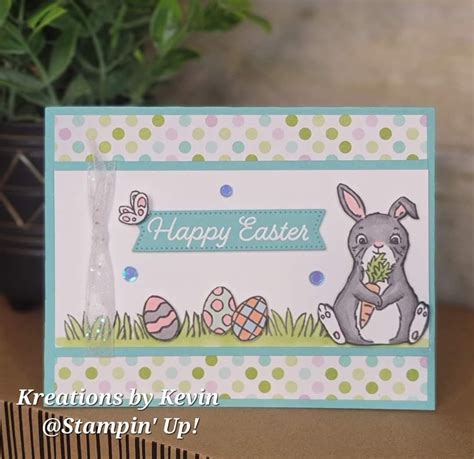 Stampin Up Easter Bunny Happy Easter Card Easter Sampler Easter