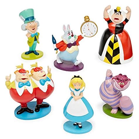 Alice In Wonderland Figure Play Set Disney Collection 6 Piece