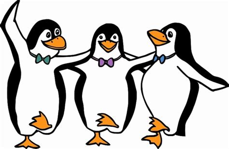 Dancing Penguins Free Vector In Open Office Drawing Svg