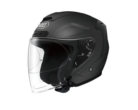 Motorcycle helmets contribute to motorcycle safety by protecting the rider's head in the event of an impact. Shoei J-FORCE4 Matte Black M (57cm) Size Three Quarter Helmet