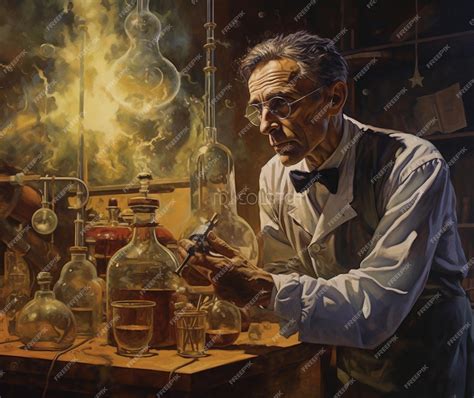 Premium Ai Image A Portrait Of A Scientist Discovering Something