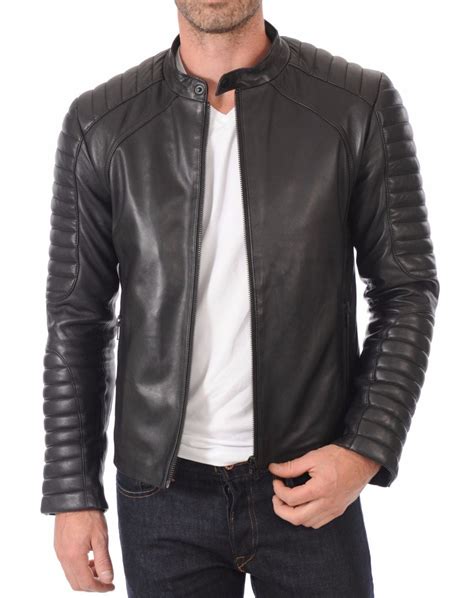 Men Club Black Real Leather Jacket The Film Jackets