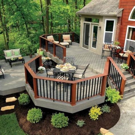 Beautiful Backyard Wooden Deck Design Ideas That You Must See It