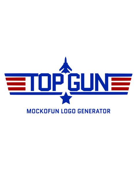 🛩️ Free Top Gun Logo Generator Mockofun