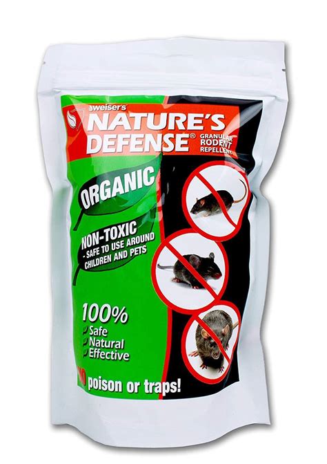 Bird X Natures Defense Organic Mouse Rat Repellent Granules Humane No