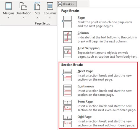 Pagination Breaks In A Word Document Microsoft Word 365