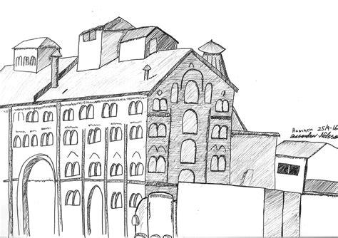 Sketch Old Storehouse Creating My Own Reality