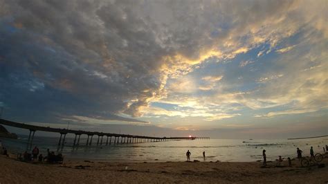 Sunset Today At Ocean Beach Pier San Diego Ca Lgv20