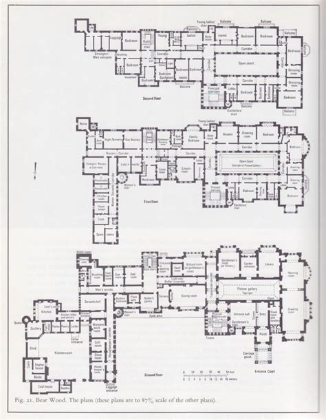 The Maximum Dwelling Castle Floor Plan Highclere Castle