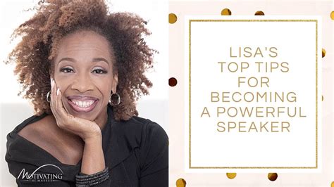 Top Tips For Becoming A Powerful Speaker Lisa Nichols Youtube