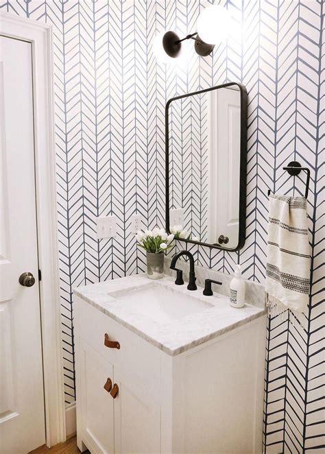 This Fun Powder Room Was A Fun Space To Design We Used Patterned