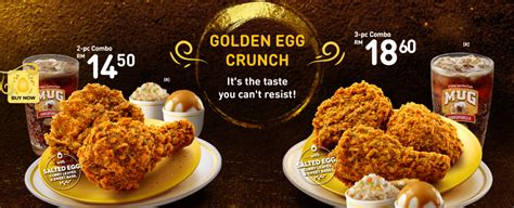 Kfc, also known as kentucky fried chicken, is one of the longest running international fast food chains in malaysia. KFC Golden Egg Crunch - Hans