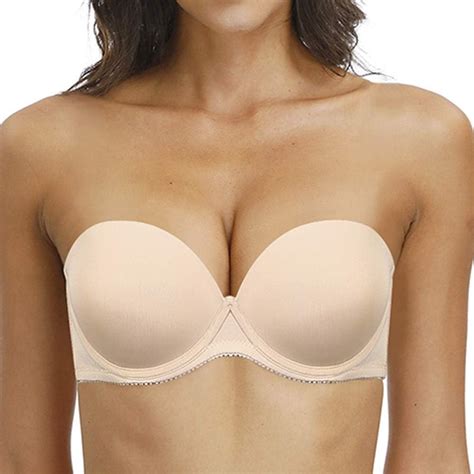Vogues Secret Womens Push Up Padded Strapless Bra Convertible Underwire Multiway Bras Amazon