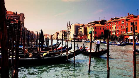 Cities Rivers Italy Venice Gondola Hd Wallpaper Pxfuel