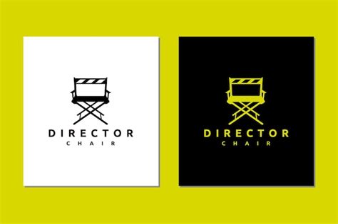 Premium Vector Director Movie Chair Logo Icon Vector Design