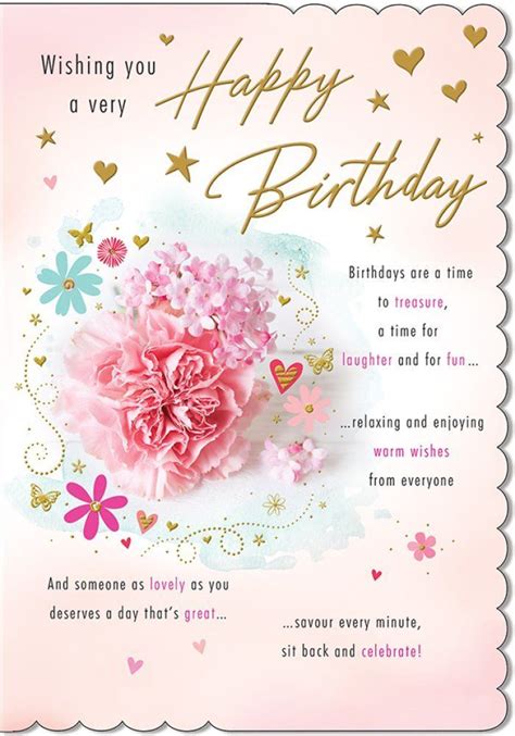 Birthday Card Female Friend With Verses Happy Birthday Greetings
