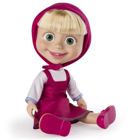 Masha And The Bear 12 Inch Feature Interactive Doll Toy Giggle And Play Masha Spinmaster