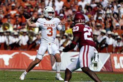 College Football Texas Routs Oklahoma In Record Setting Fashion