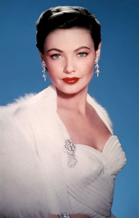 portrait of gene tierney in black widow directed by nunnally johnson 1954 stars d hollywood