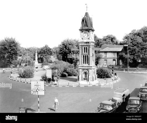 Newmarket The Jubilee Clock Tower C1960 Stock Photo Alamy