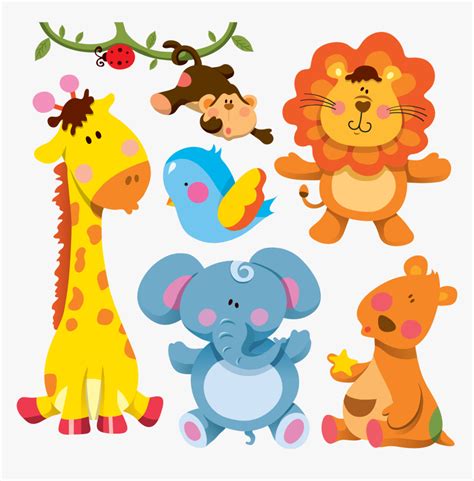 Giraffe Cartoon Animal Illustration Cute Cartoon Wild Animals Hd Png Download Kindpng