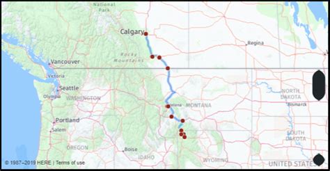Calgary To Yellowstone Planlues