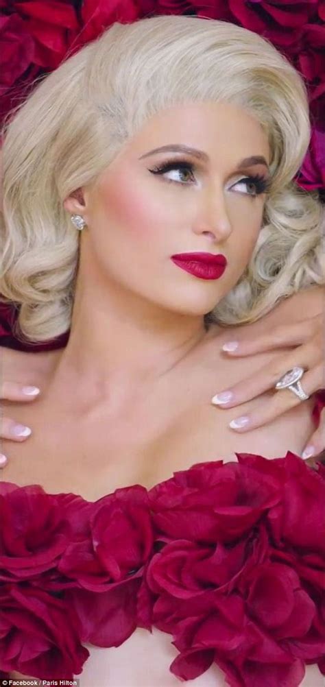 Paris Hilton Writhes Naked In Roses For Music Video Daily Mail Online