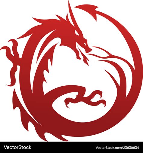 Dragon Logo Template Royalty Free Vector Image