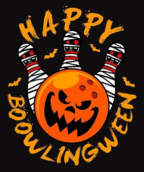 Halloween Bowling Design Poster By Jaygo Redbubble