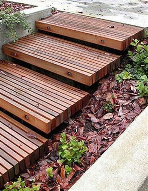 Inspiring Building Outdoor Wooden Steps References Stair Designs