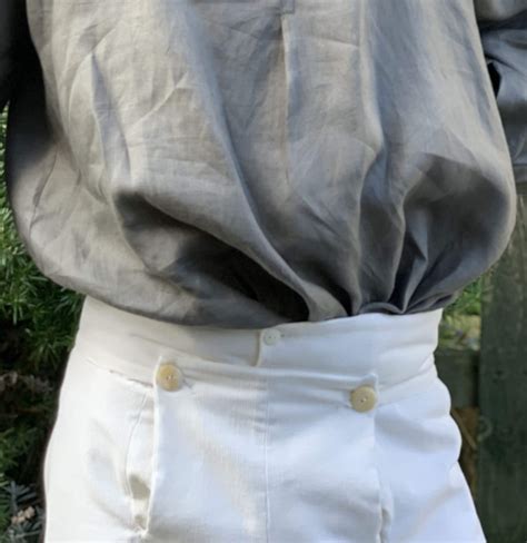 Fall Front Breeches In Undyed Corduroy Elgar Shirts