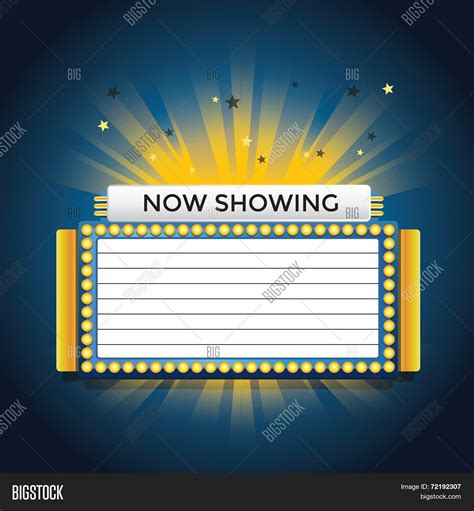 Now Showing Retro Cinema Neon Sign Vector And Photo Bigstock