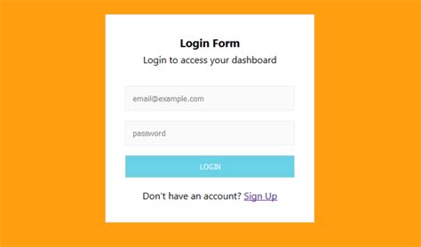 Create A Simple Responsive Login Form With Html And Css — Metabust