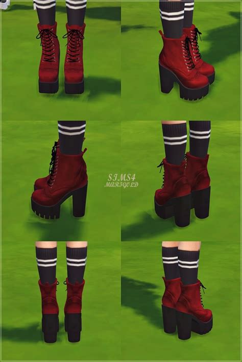 Chunky Combat Boots At Marigold Sims 4 Updates