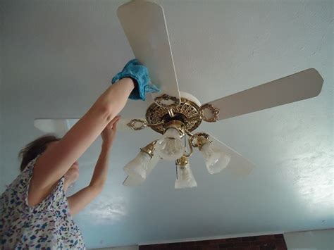 Fan blades with heavy buildup need more attention. Clean Your Ceiling Fans | Heavenly Homemakers
