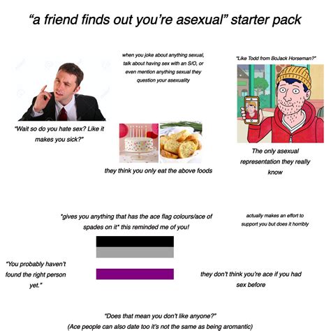 “a Friend Finds Out Youre Asexual” Starter Pack Rstarterpacks Starter Packs Know Your Meme
