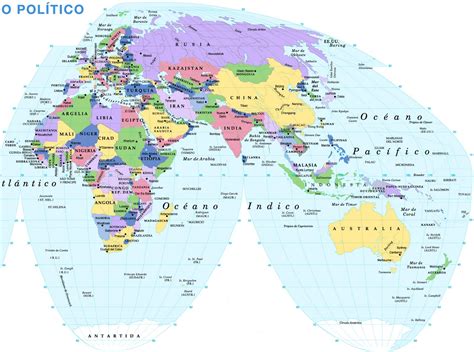 Mapa Politico Del Mundo Con Capitales