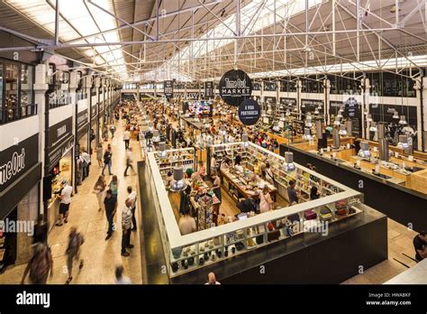 Portugal, Lisbon, food court Time Out Mercado da Ribeira Stock Photo