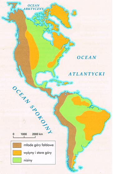 Ameryka Północna I Południowa Mapa | Mapa